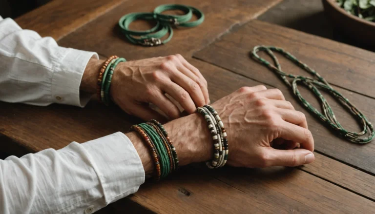 bracelet en tissu homme
