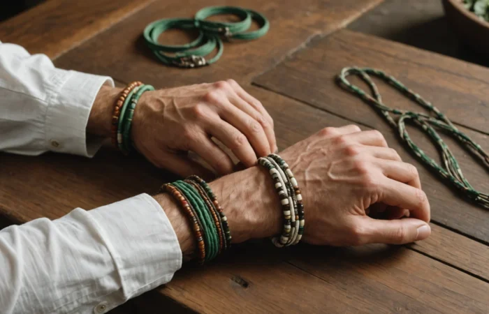 bracelet en tissu homme