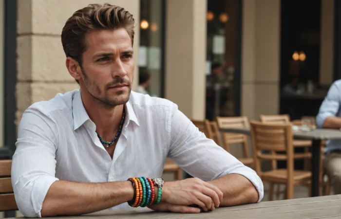 bracelet en tissu homme