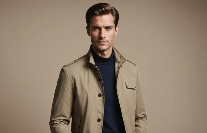veste mi saison homme luxe